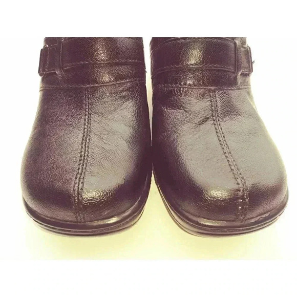 BOC Born Concept Womens Black Clog Leather Slip on Shoes Sz 8 M - Picture 4 of 11